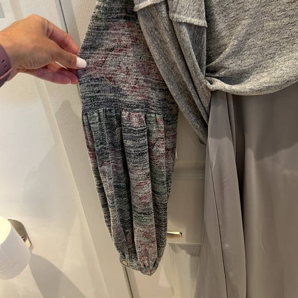 Soft fabric knee length dress multicoloured - Picture 4 of 4